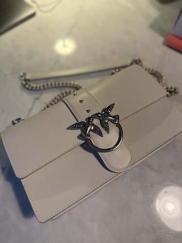 Pinko flapbag love weiß fast - weiß,