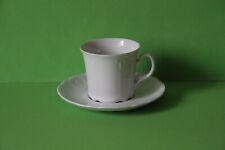 Seltmann Weiden Julia Weiss Kaffeetasse mit Untertasse Tasse Untere Gedeck