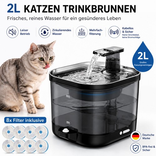 Katzenbrunnen leise pumpe - katzenbrunnen,