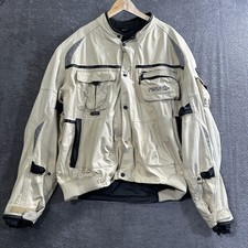 Reusch Touring Herren 3XL Beige Motorradjacke Bikerjacke Protektoren Reflektoren