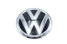 Original Volkswagen Polo VW Emblem vorne schwarz hochglänzend-chromglanz