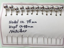 Hutnadeln, alt, hell silberne