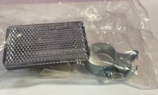 Fahrrad Reflektor Katzenauge Strahler Frontstrahler Vorne Weiß Halterung Nummer