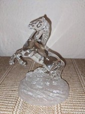 GLAS BLEIKRISTALL PFERD FIGUR SKULPTUR CRISTAL D'ARQUES 16 CM GLASFIGUR DEKO