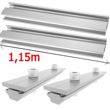 Befestigungsschiene Aluprofile PV-Modul  Montagesystem Mit Profilverbinder 115cm