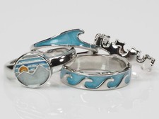 Ring Set 4 St. silber Türkis