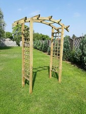 Gartenbogen Pergola Rosenbogen Torbogen Rankhilfe 150x60x210cm Holz 2025