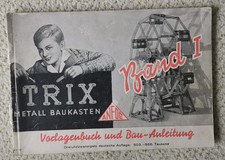 Trix  - Vorlagenbuch u. Bau-Anleitung - Metall Baukasten - Band 1  -  30iger  -