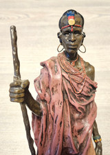 Afrika Statue ca. 36 cm - Massai - Dachbodenfund