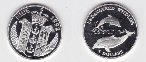 Dollar silber münze niue - 5,