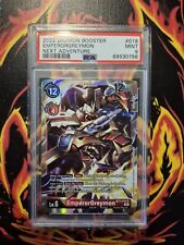 Digimon Card Game Karte EmperorGreymon BT7-016 SR Next Adventure Holo PSA9 MINT