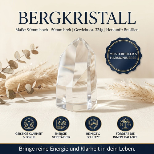 Bergkristall spitze brasilien - spitze,