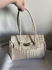 Tasche Leder Schultertasche Wie Kelly Made In Italy Weiß Beige H 24 B 33 T 13