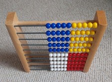 Rechenrahmer 100er Holz ? Rechenschieber Mathematik Rechnen Lernen