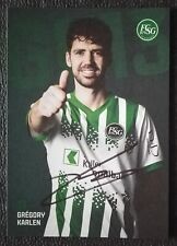 9830 Gregory Karlen FC St. Gallen 2024/25 Autogrammkarte original signiert