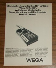 Seltene Werbung vintage WEGA