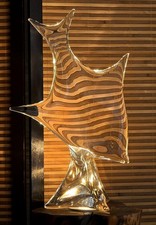 Murano Zanetti Fisch Figur Glas sehr groß Skulptur signiert Licio Zanetti 43cm