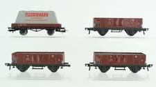 Fleischmann H0 Konvolut Hochbordwagen Niederbordwagen mit Plane DB (Abbrüche vor