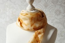 beige braunes Seidentuch