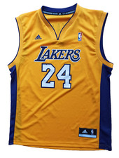 Adidas Kobe Bryant LA Lakers Jersey Trikot NBA #24 purple gold Sz. M