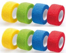 8 x Pflaster Pflasterverband Fingerpflaster Kohäsiv Haftbandage 2,5cm x 4m