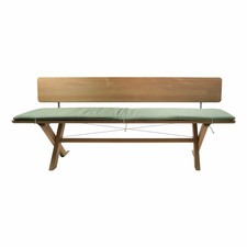 Weishäupl Bank Cross Teak Massiv Verleimt Unbehandelt Klappbar mit 