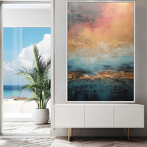 Abstrakt kunst acrylgemälde - abstrakt,
