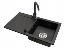 Granitspüle LEON Schwarz