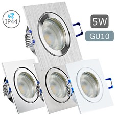 LED Feuchtraum / Nassraum / Dusche / Bad / Vordach -> IP44 Einbaustrahler 230V