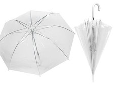x Regenschirm transparent PVC
