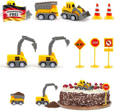 Kinder Baumaschinen Set mit 10