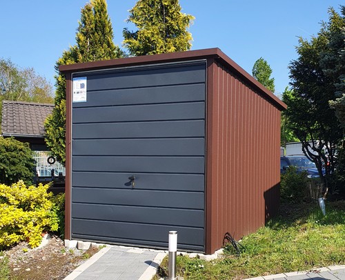 Motorrad garage metall stahl - motorrad,