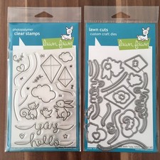 Lawn Fawn "Yay, Kites!" - Stempelset und passende Stanzschablonen