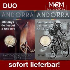 ### 2 X 2 EURO ANDORRA 2024 100 JAHRE SKISPORT MOUNTAINBIKE WM COINCARD DUO ###
