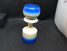 Kerzenhalter Kerzenständer aus Holz  Finnland Skandinavien Blau weiß lackiert