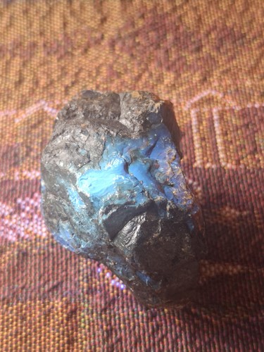Blauer bernstein aus sumatra - aus,