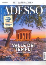 ADESSO, Italienisch-Magazin 08/2025: Valle dei templi   +wie neu +
