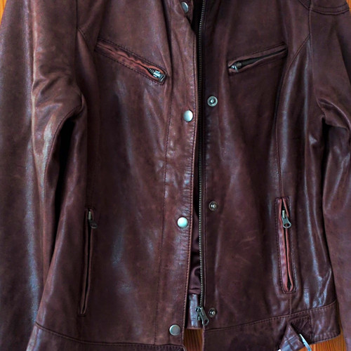 Amisu damen biker lederjacke - amisu,