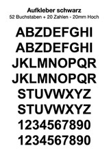 A-Z Klebebuchstaben +
