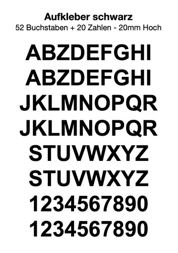 Klebebuchstaben - a-z,