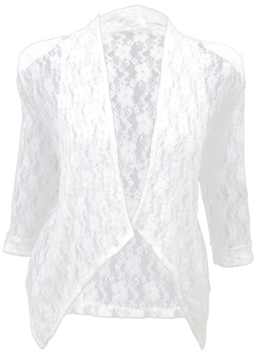 Eleganter weißer bolero shrug - bolero,