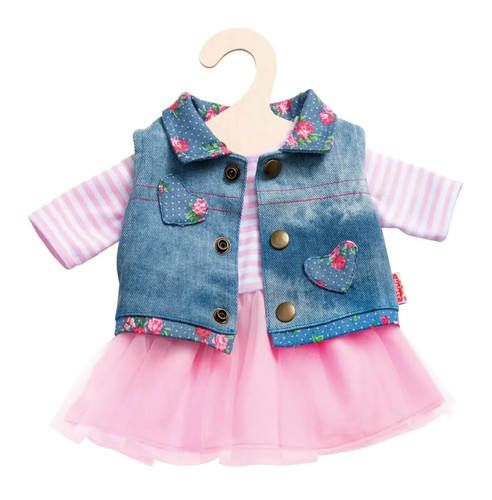 Puppen tüllkleid jeansweste - puppen-tüllkleid,