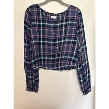 True Craft Plaid Cropped