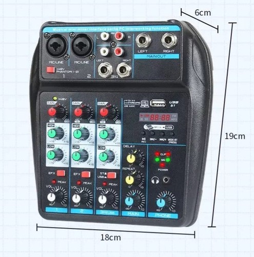 Profi kanal audio mixer dj - 4,