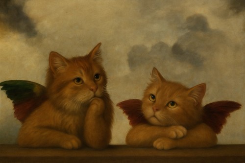 Raffael raffaelo katzen engel - raffael,