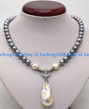 Echte 8-9mm Grau Süßwasser