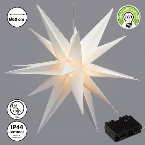Led stern ip44 timer indoor - led, 3d