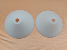2X WEISSE LAMPENSCHIRME FÜR PENDEL-/TISCH-/HÄNGELEUCHTEN, NACHT- u. SCHREIBTISCH