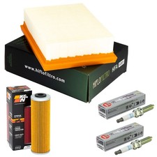 2 X Ölfilter Luftfilter Zündkerzen Wartung für Husqvarna Norden 901 Expedition