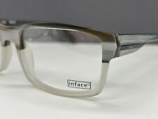 Inface Brille Herren Damen Eckig Grau Groß L 9256  DanishNP:139€
